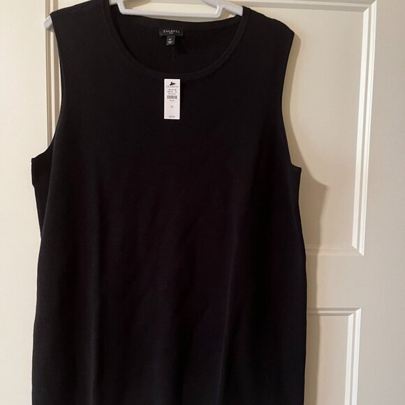 PRICE DROP Talbots NWT Shell Cotton Blend Black Size 1X - Picture 1 of 2